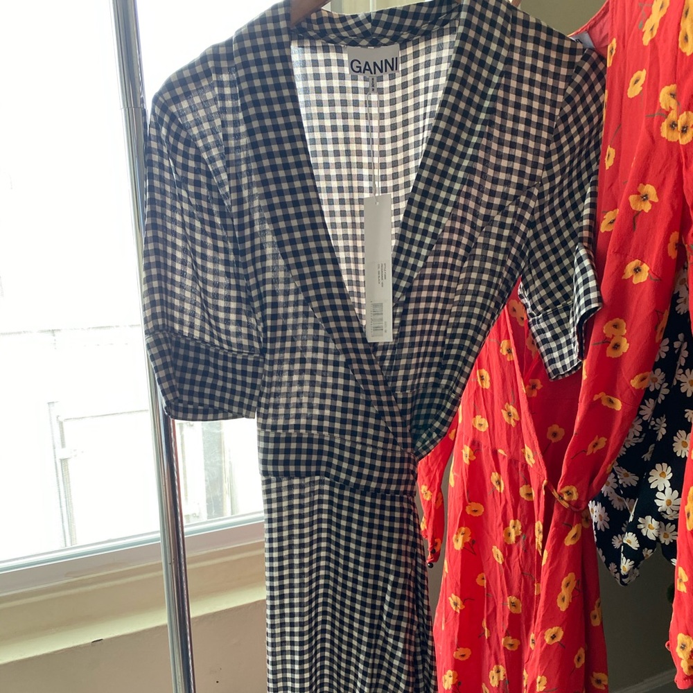 Ganni wrap dress
